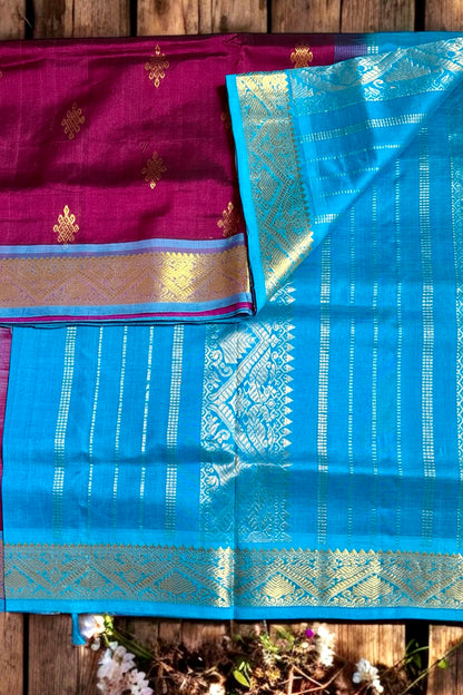 Silk Cotton Saree - AW1495SC