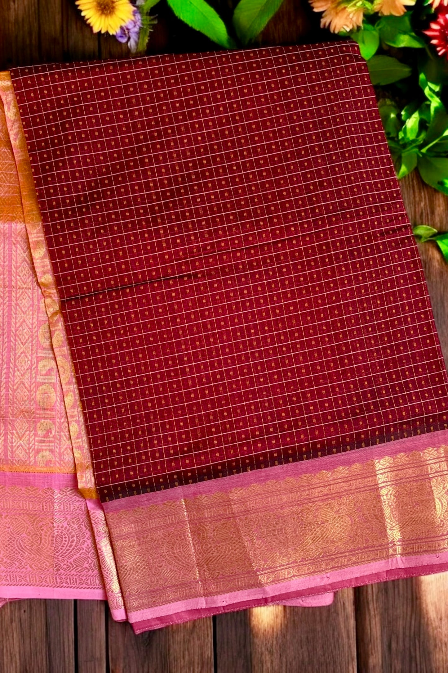 Silk Cotton Saree - AW1437SC