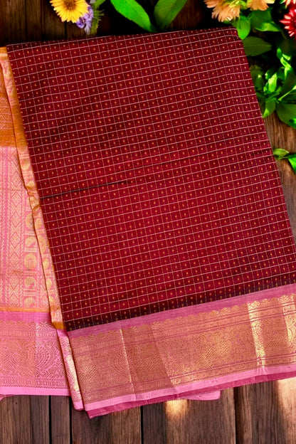 Silk Cotton Saree - AW1437SC