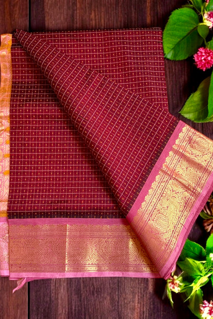 Silk Cotton Saree - AW1437SC