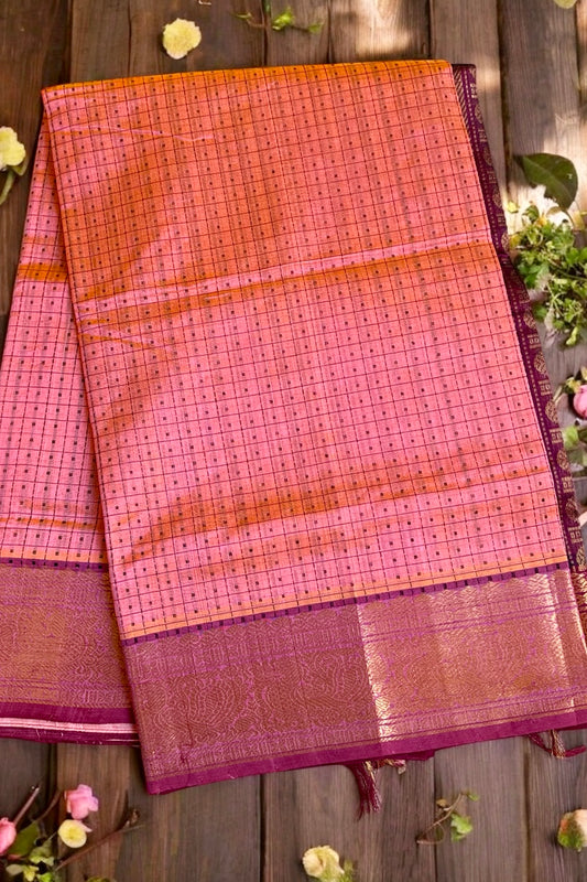 Silk Cotton Saree - AW1438SC