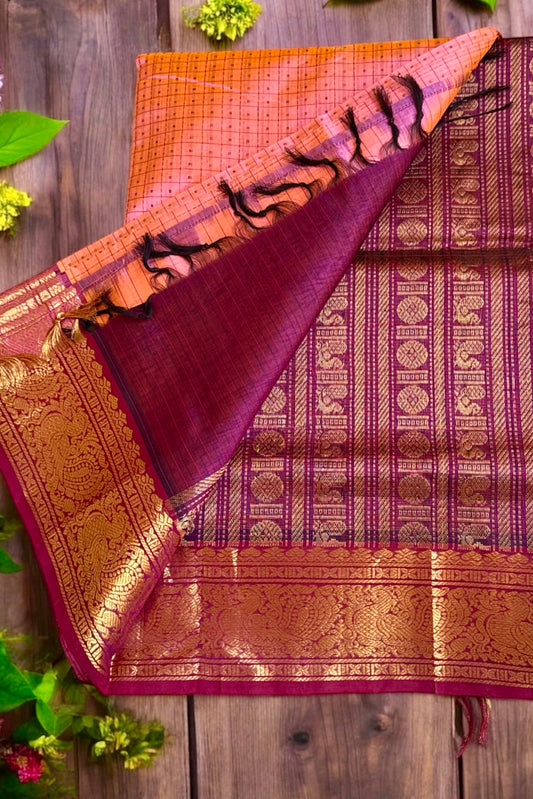 Silk Cotton Saree - AW1438SC