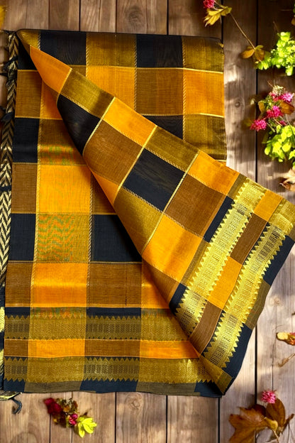 Silk Cotton Saree - AW1351SC