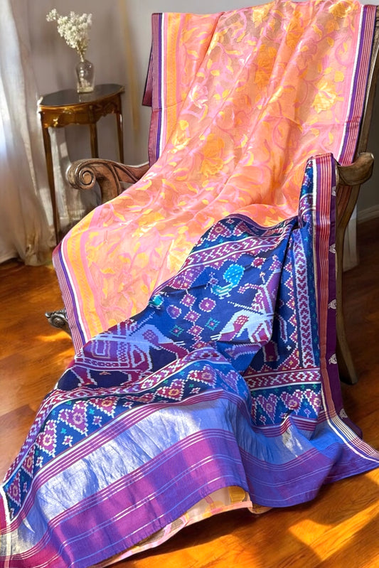 Handloom Fusion Saree - AW1007FUS