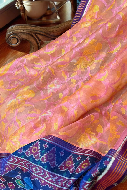 Handloom Fusion Saree - AW1007FUS