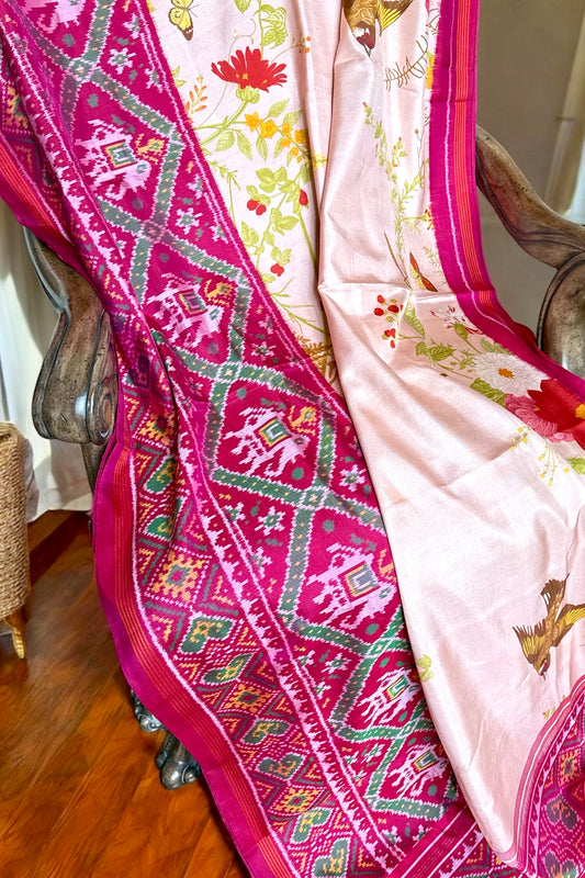 Handloom Fusion Saree - AW1003FUS