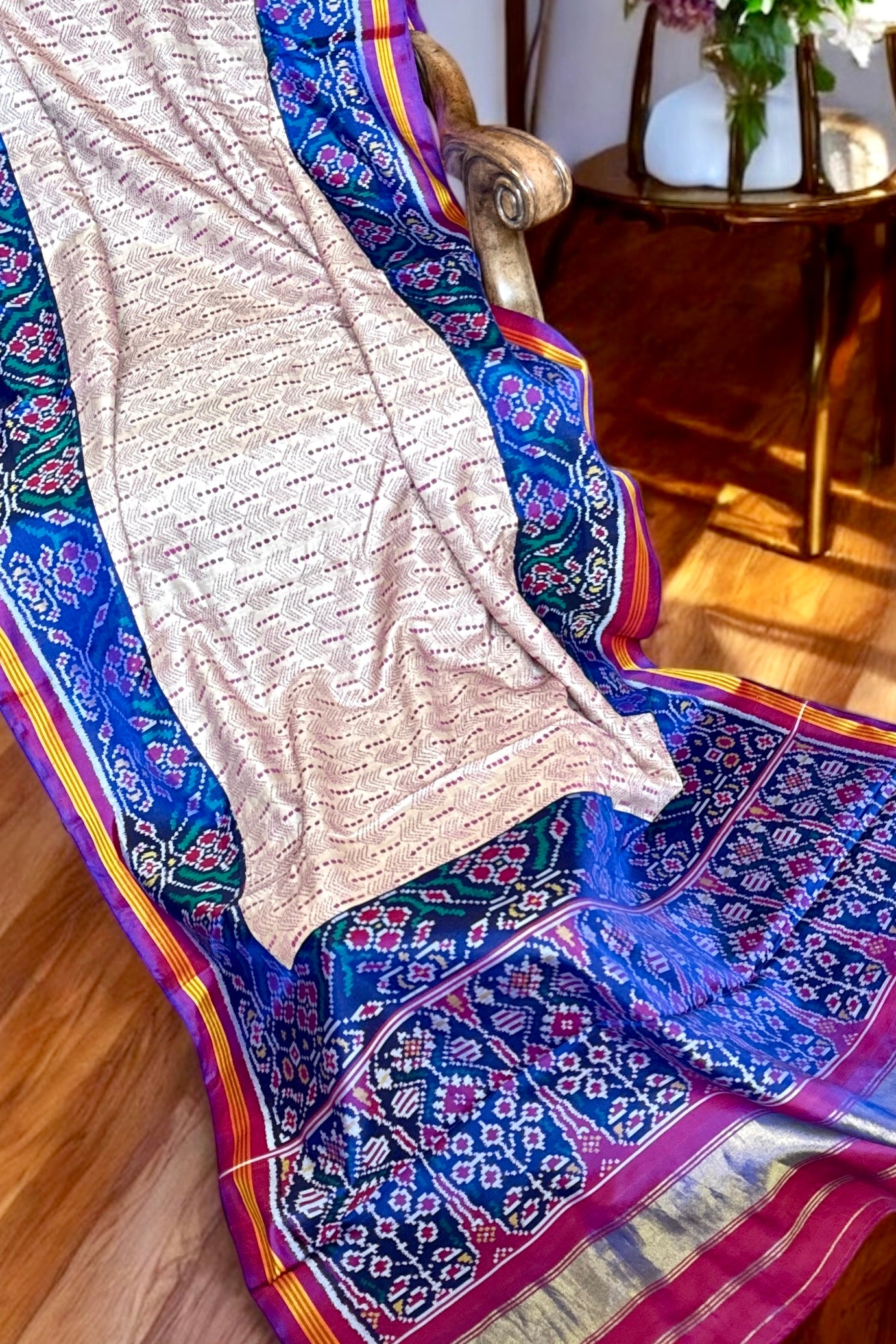 Handloom Fusion Saree - AW1004FUS