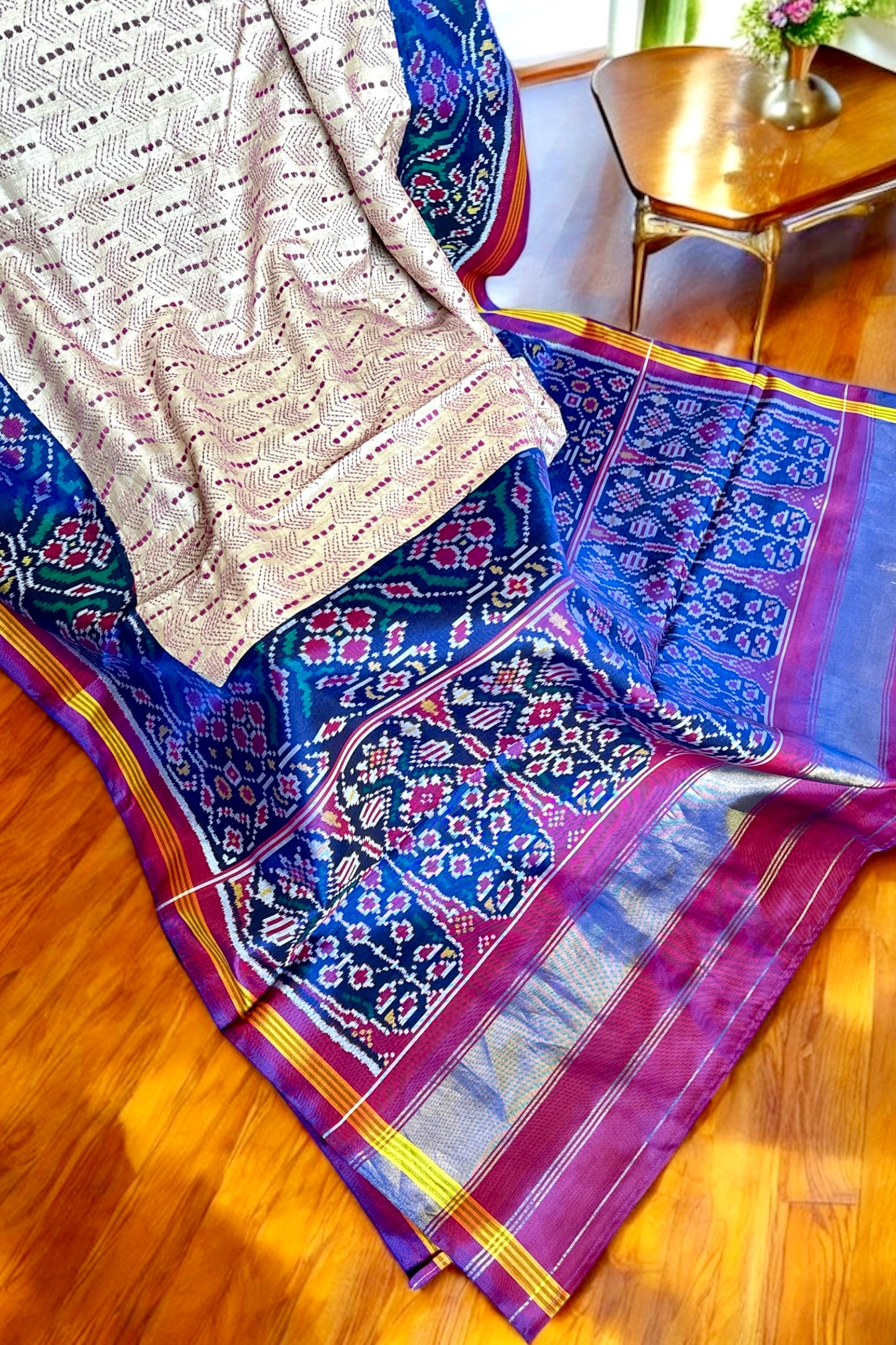Handloom Fusion Saree - AW1004FUS