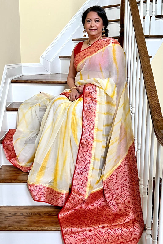 Banarasi Georgette Saree - AW1083BS