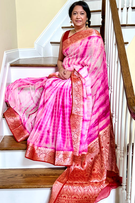 Banarasi Khaddi Georgette Saree - AW1082BS