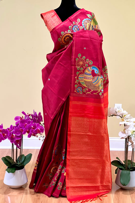 Kanjivaram Silk Saree - AW1257KS