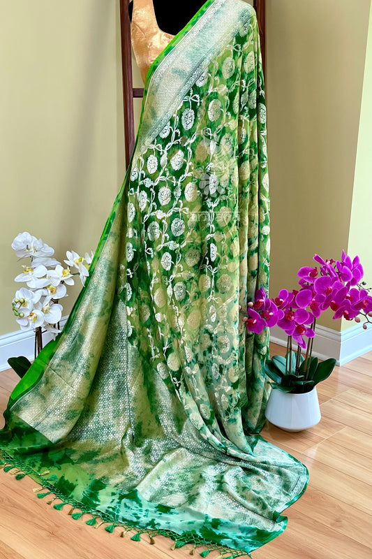 Banarasi Khaddi Georgette Saree - AW1065BS