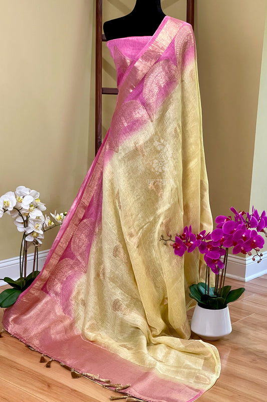 Linen Silk Saree - AW1011LS
