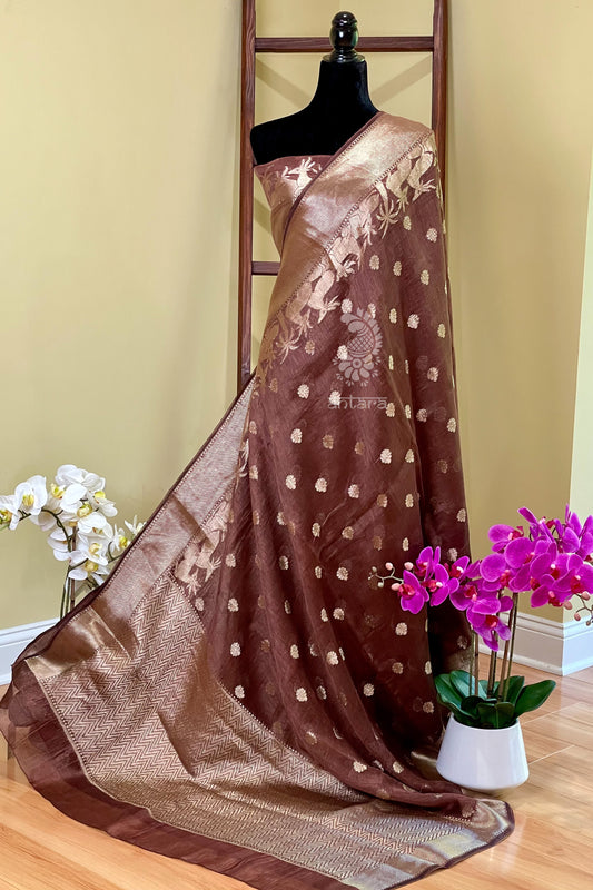 Linen Silk Saree - AW1016LS