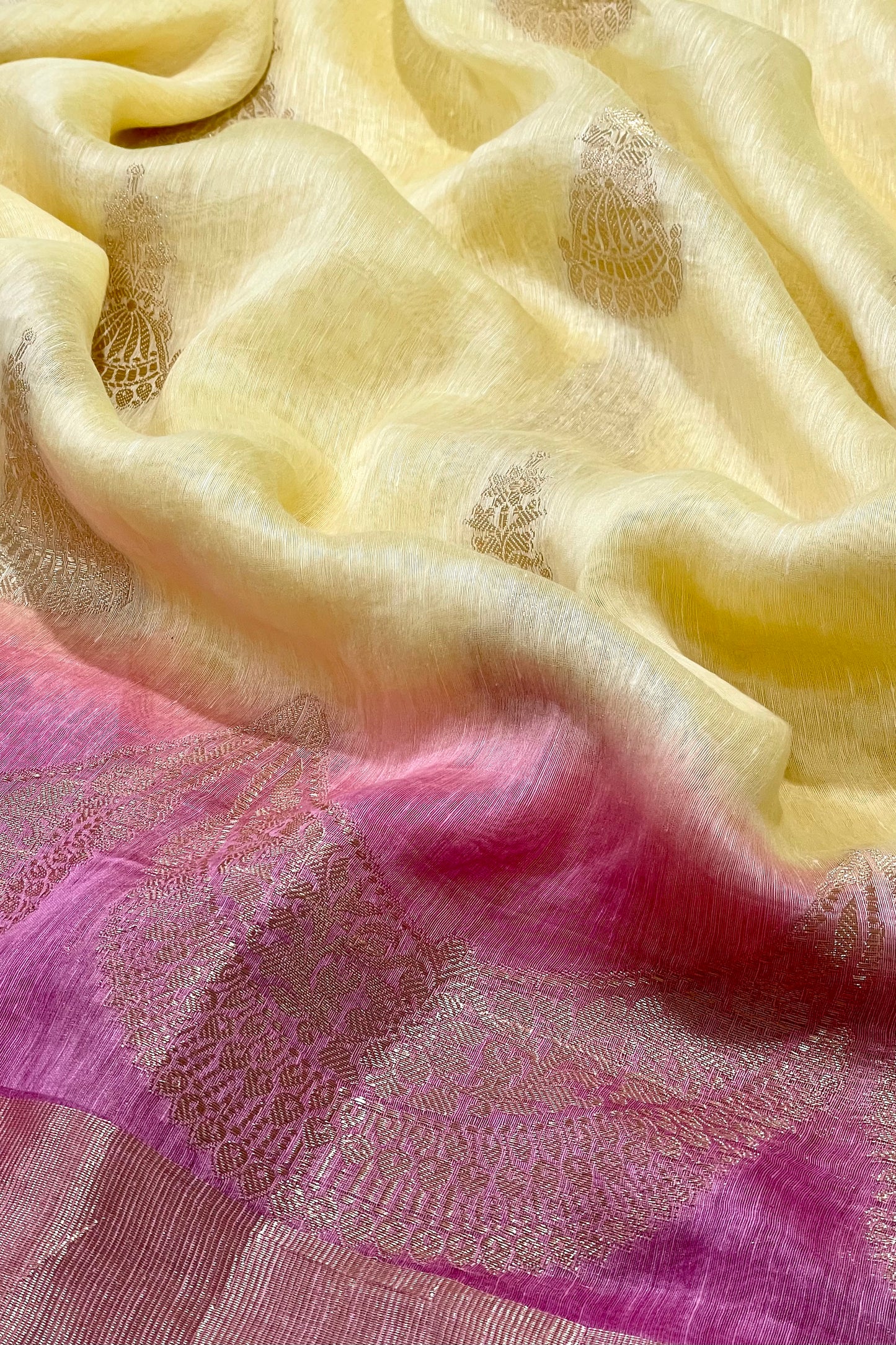 Linen Silk Saree - AW1011LS