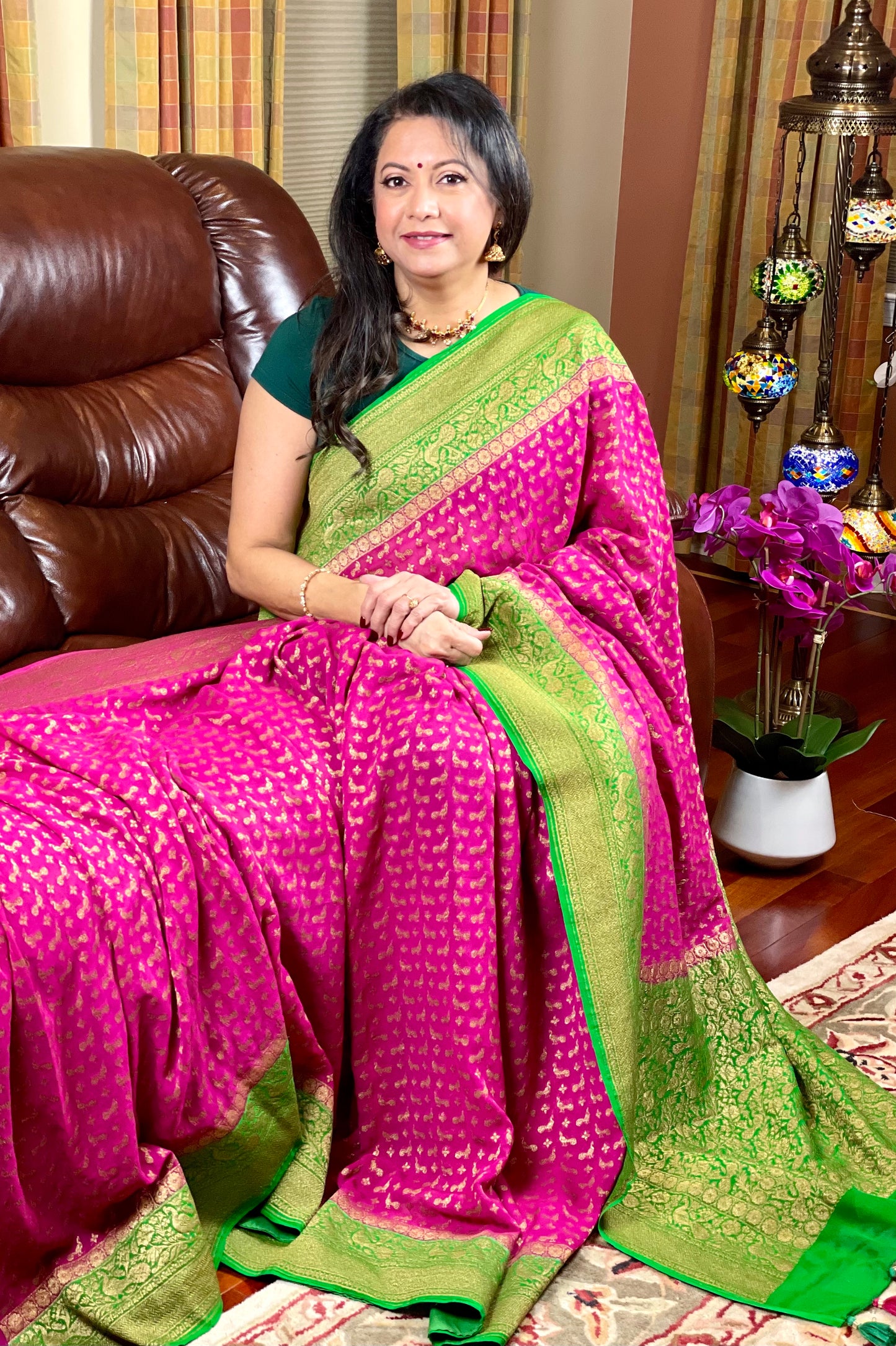 Banarasi Georgette Saree - AW1027BS
