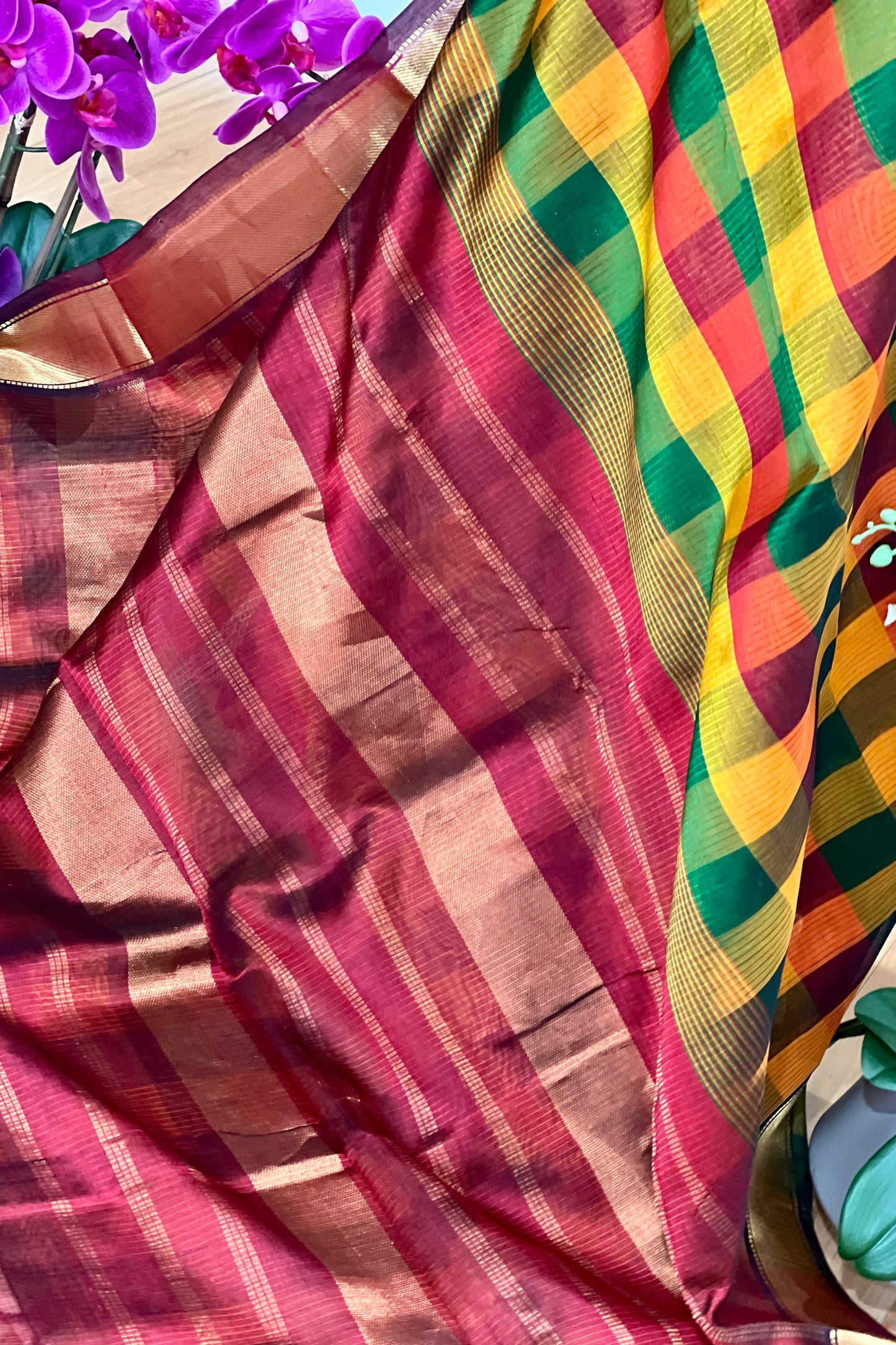 Silk Cotton Saree - AW1293SC