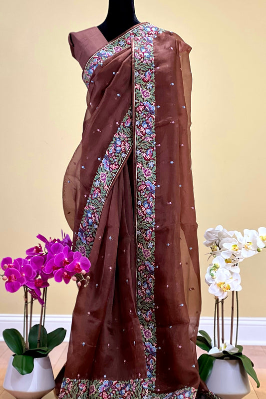 Organza Silk Saree - AW1031OGN