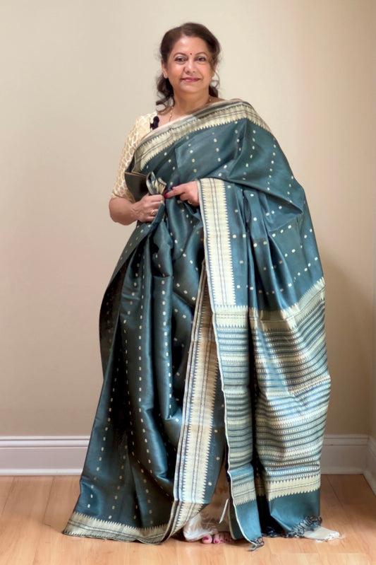 Tussar Silk Saree - AW1014TS23