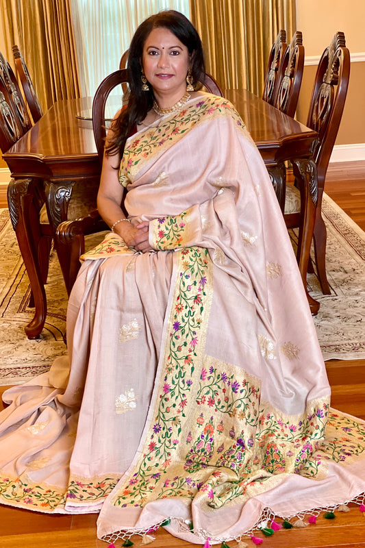 Banarasi Tussar Georgette Saree - AW1032BS