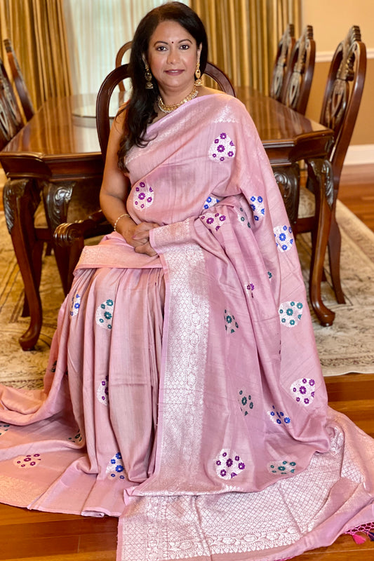 Banarasi Tussar Georgette Saree - AW1038BS