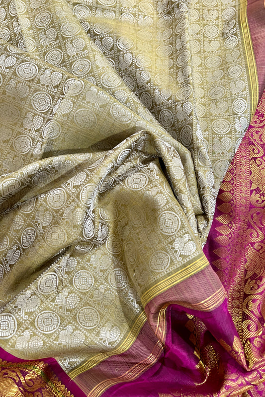 Kanjivaram Silk Saree - AW1258KS