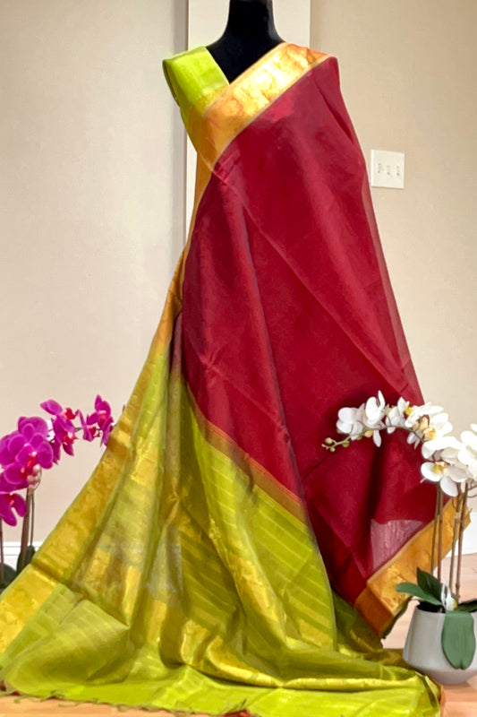 Silk Cotton Saree - AW1236SC