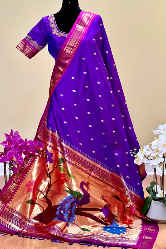 Paithani Silk Saree - AW1041PS