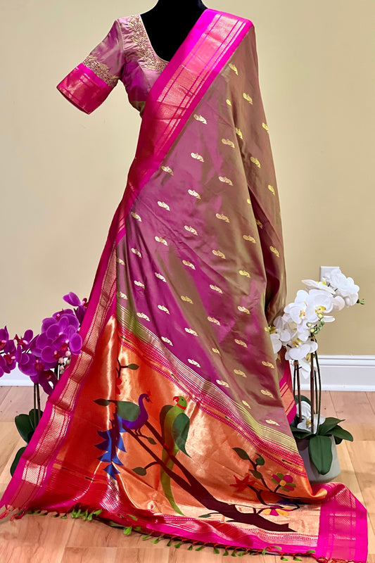 Paithani Silk Saree - AW1038PS